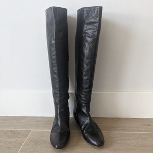 Loeffler Randall Black Over the Knee Boots 7.5B
